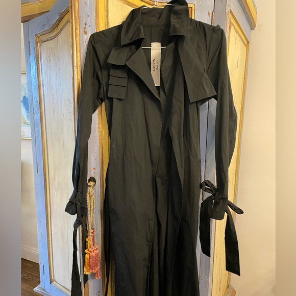 Lanvin River 2003 Pleated Trench Coat - Picture 5 of 9